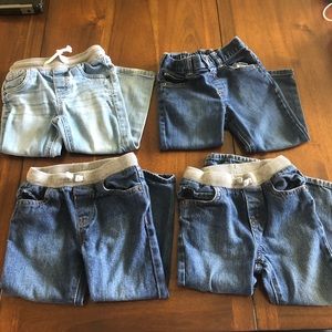 Four pairs of boys jeans, size 3T